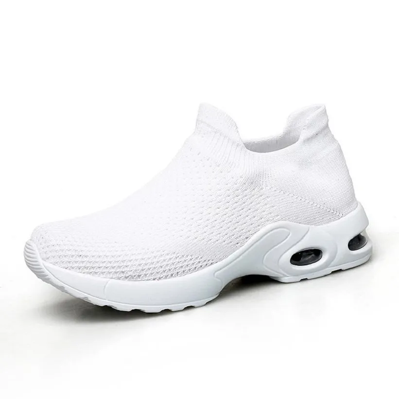 Homens executando sapatos de moda l16 branco preto rosa laceless respirável e confortável mens trainers lona sapato esportes sneakers corredores 35-42