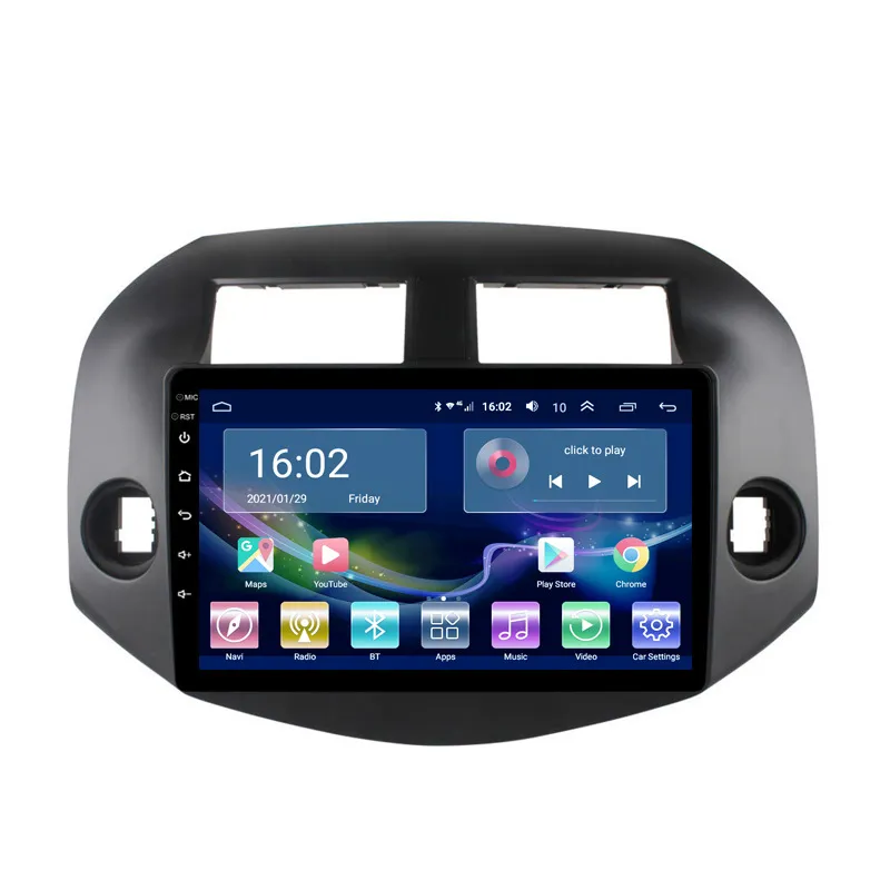 Navigation GPS Autoradio Multimedia Android Video Player Octa-Core-Head-Unit für TOYOTA RAV4 2007-2012