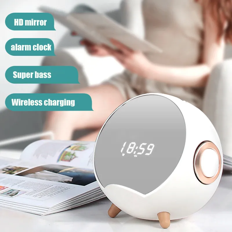 Alatour Q8 Bluetooth Smart Speaker With Wireless Charger, Bass