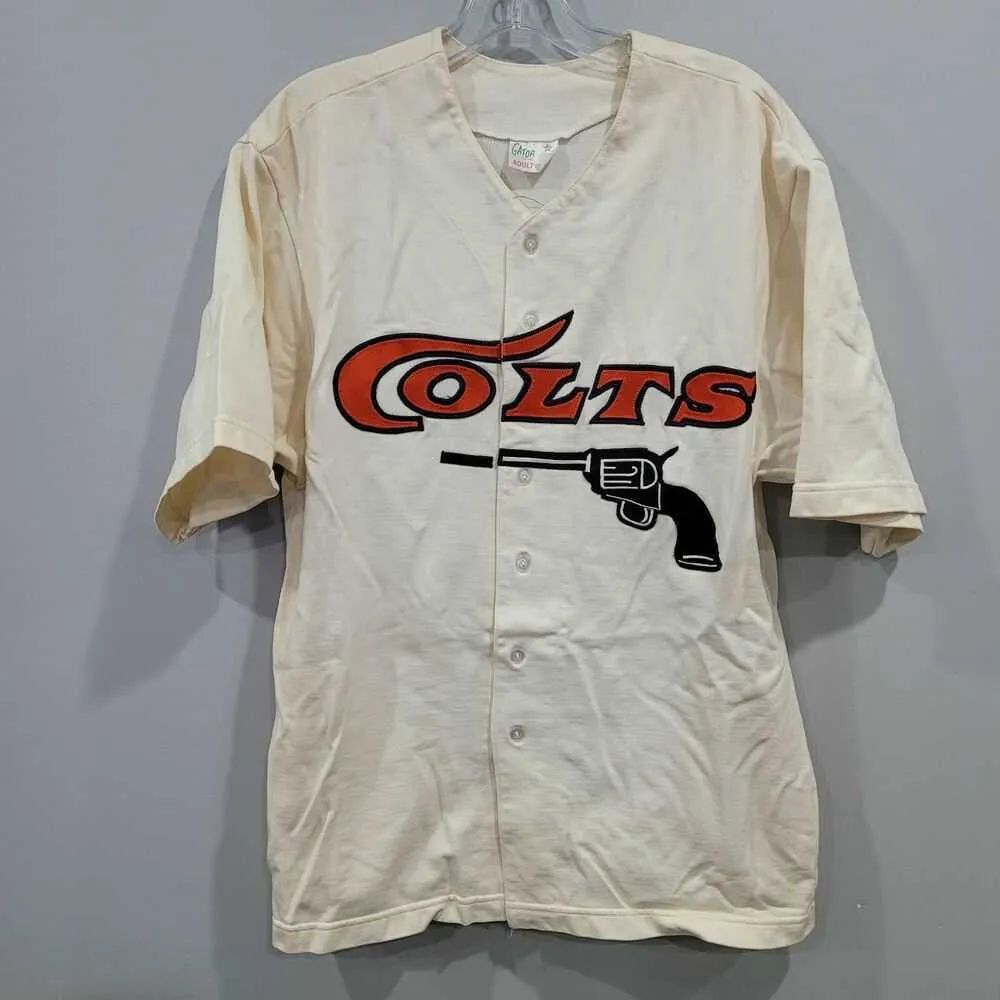 Costura personalizada rara camisa de beisebol Gator COLTS vintage anos 80 90 masculino feminino juvenil infantil XS-6XL