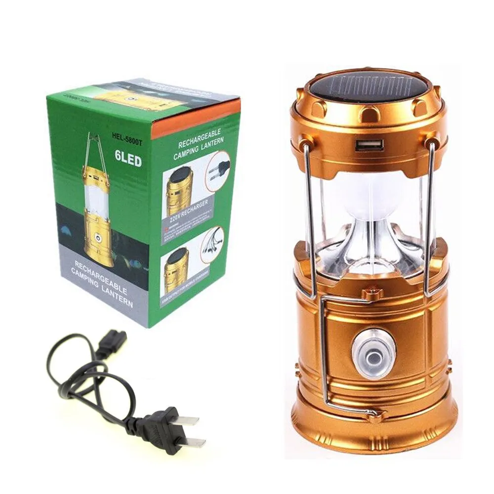 Solar rechargeable sales camping light