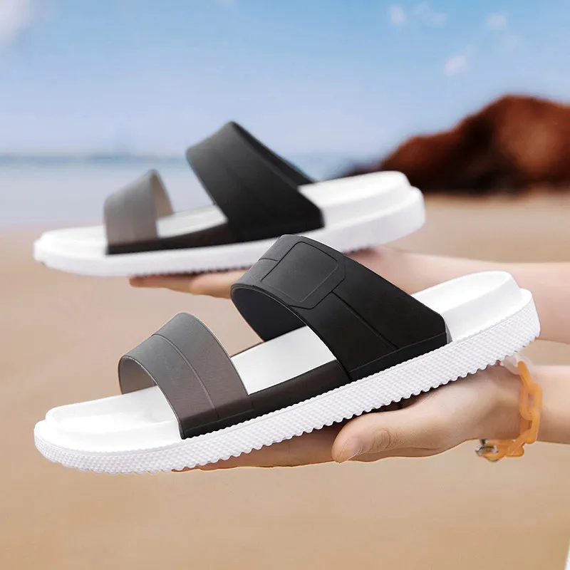 Breathable Sandy beach shoes Sell well Casual Slippers Men's Flip Flops Women's Soft Bottom flip-flop Fisherman Take a walk size 40-45