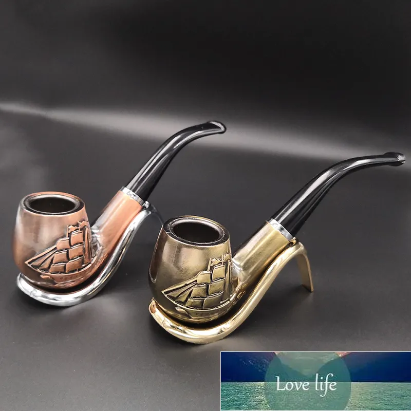 Copper Color Resistant Pipe Filter Smoking Pipes Herb Tobacco Pipes Narguile Grinder Resin Cigarette Holder Hookah Factory price expert design Quality Latest