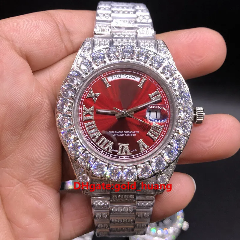 Montre avec sales diamant homme