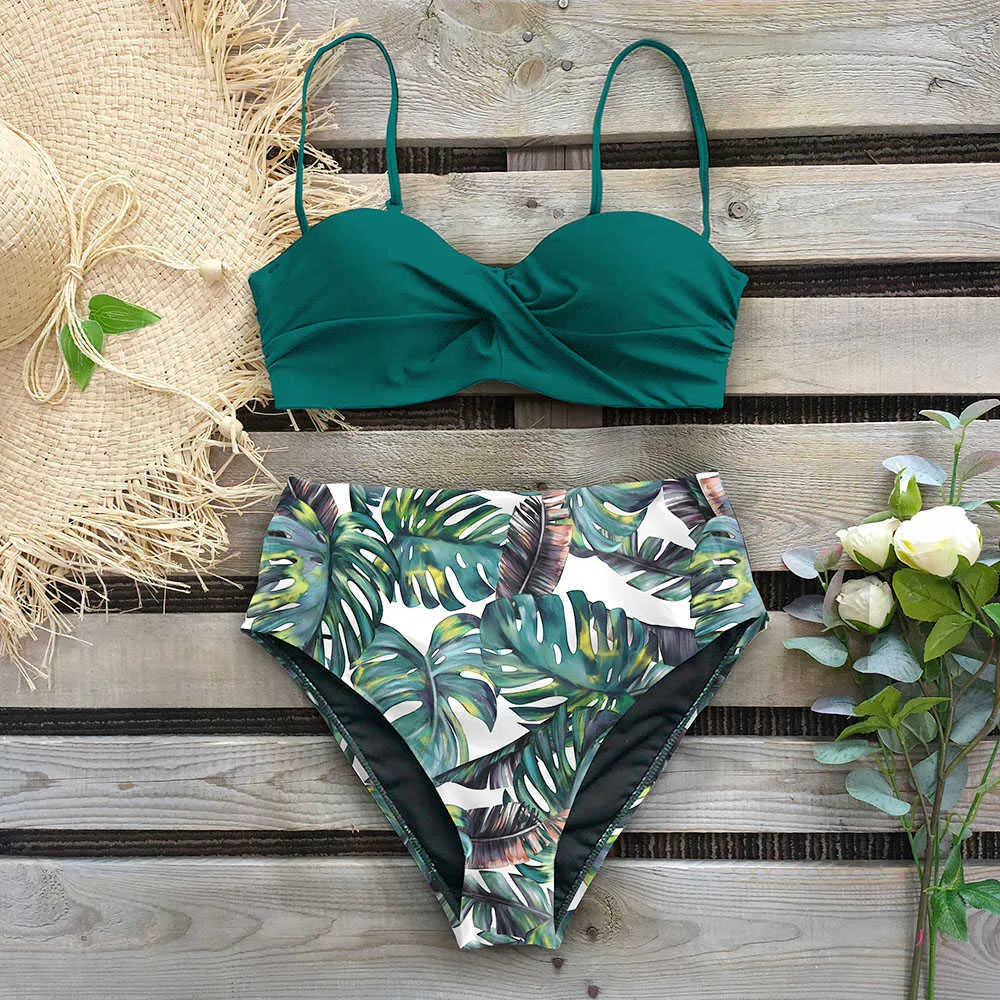 Halter neck high deals waisted bikini