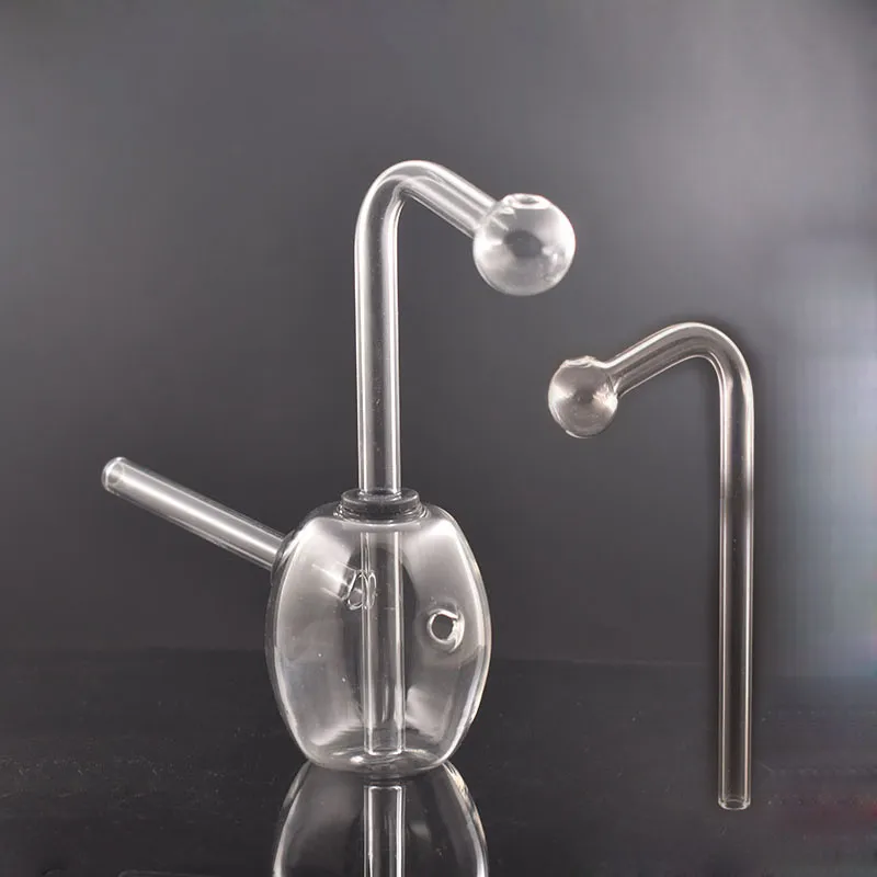 5.5 inch Mini Glass Oil Burner Bong Hookah met Carb Gat Recycler Bubbler Water Pipe Handsize DAB Rig Bongswith DownSEM-oliebranderbuizen