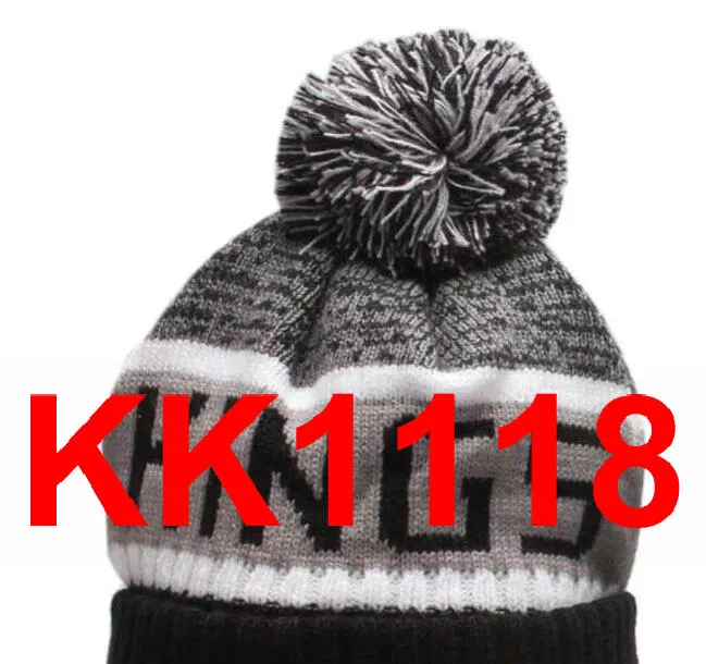 2021 Kings Hockey Beanie North American Team Side Patch Winter Wool Sport Knit Hat Skull Caps A2