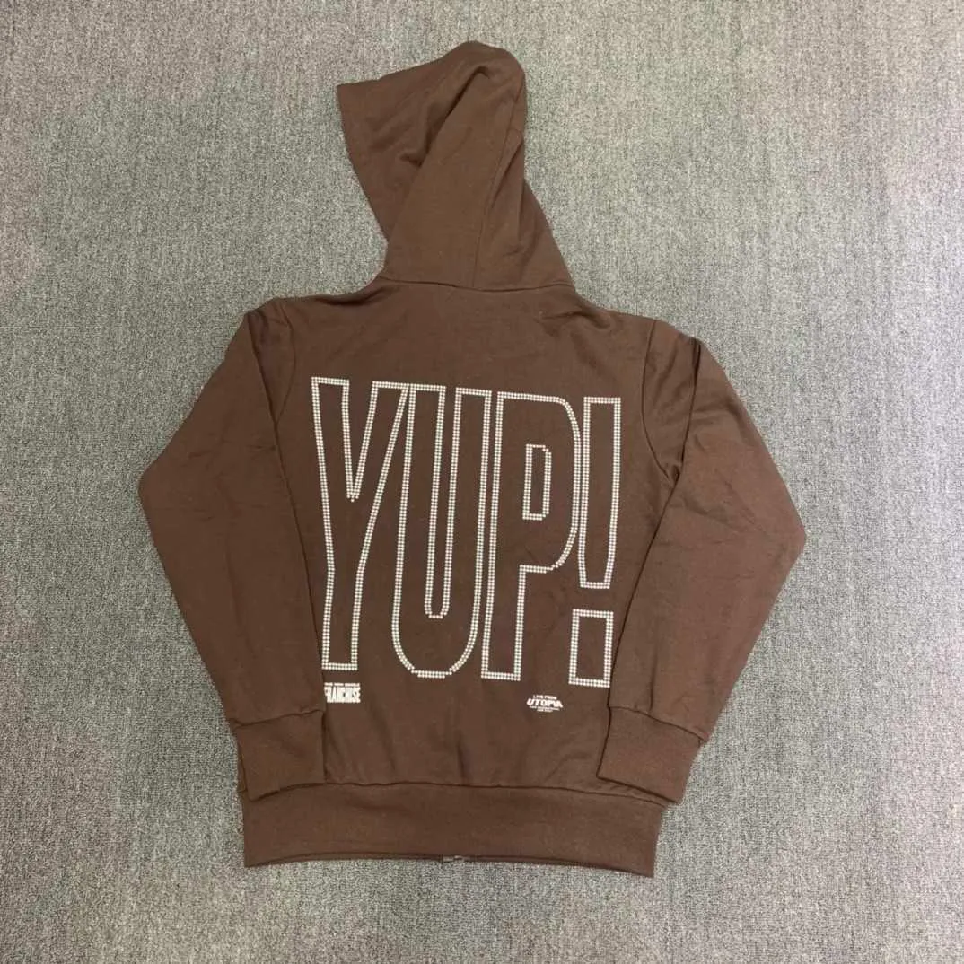 Travis scott yup zip hoodie cheap