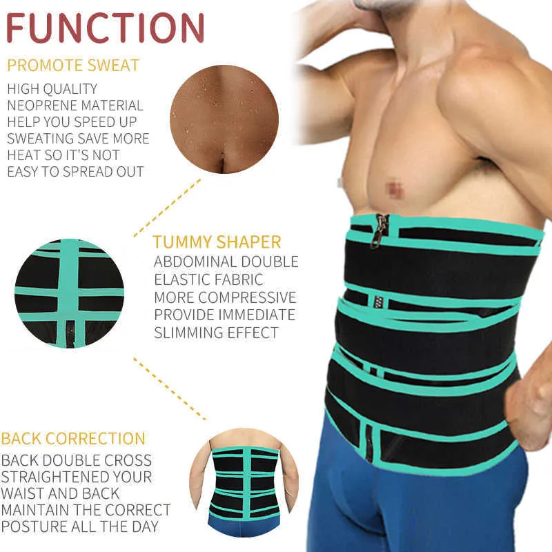 Neoprene  Mens Waist Trainer For Men Abdomen Sweat Slimming Sauna  Trimmer Belt For Workout, Weight Loss, And Fitness From Fandeng, $31.15