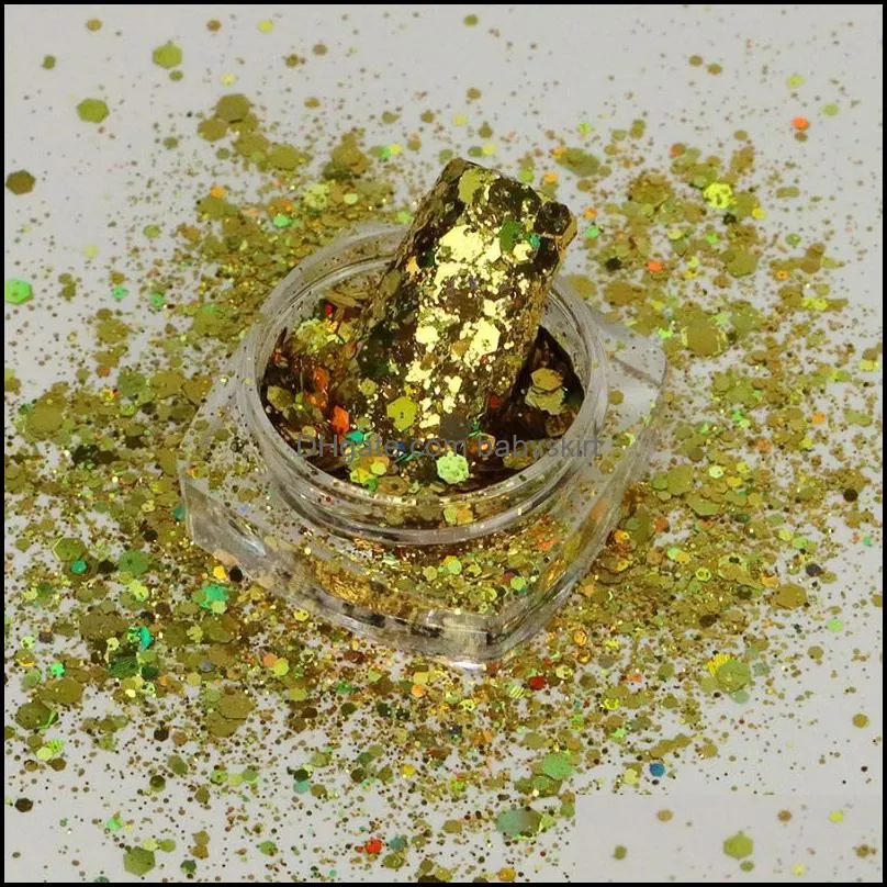 Beauty Laser Glitter Nail Art Sequins High Solvent Acrylic Powder For Make-up Makeup Eyeshadow Accessory Set