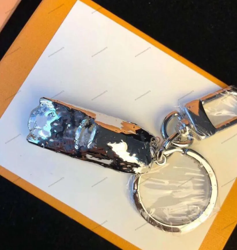 Sports Car Silver Full Letter Keychains High Quality Metal Handmade Unisex Designer Key Ring Men Women Pendant Punk Keychain Jewelry Accessories