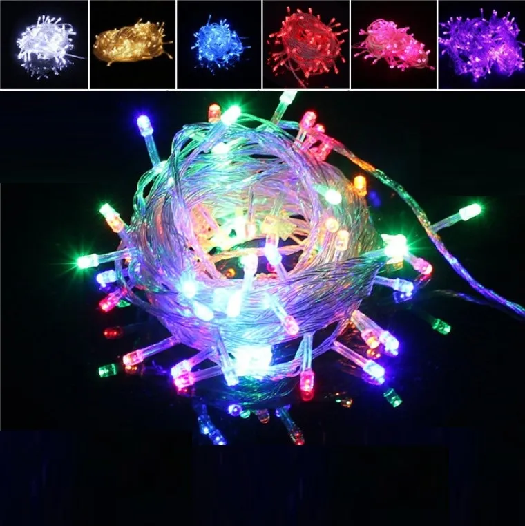 10M 100 LED String dekorative Lichter Wasserdicht 8 Modi US/EU Stecker Für Party Dekoration Weihnachten baum licht