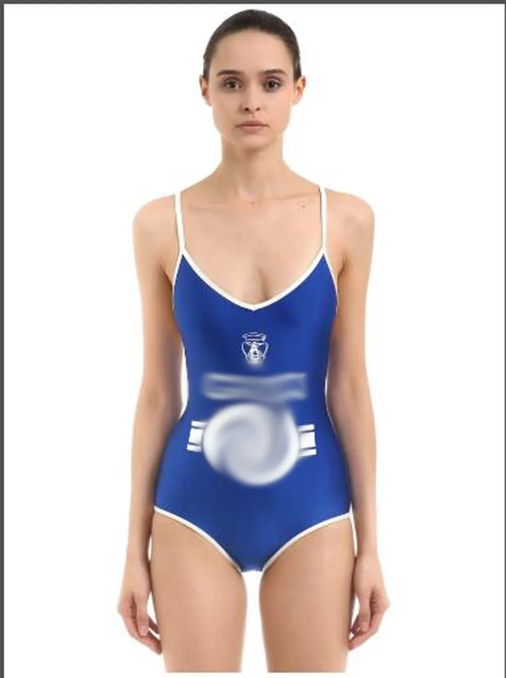 Red Blue Sexy One Piece Swimsuit Female Backless Bodysuit Brazilian Monokini Swimwear Women