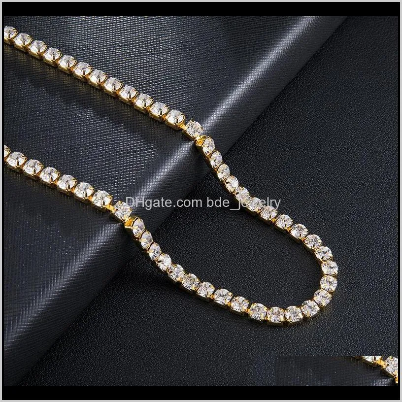 hip hop jewelry mens 14k gold chains luxury designer necklace iced out diamond tennis chain 5mm hiphop bling rapper charm fashion new