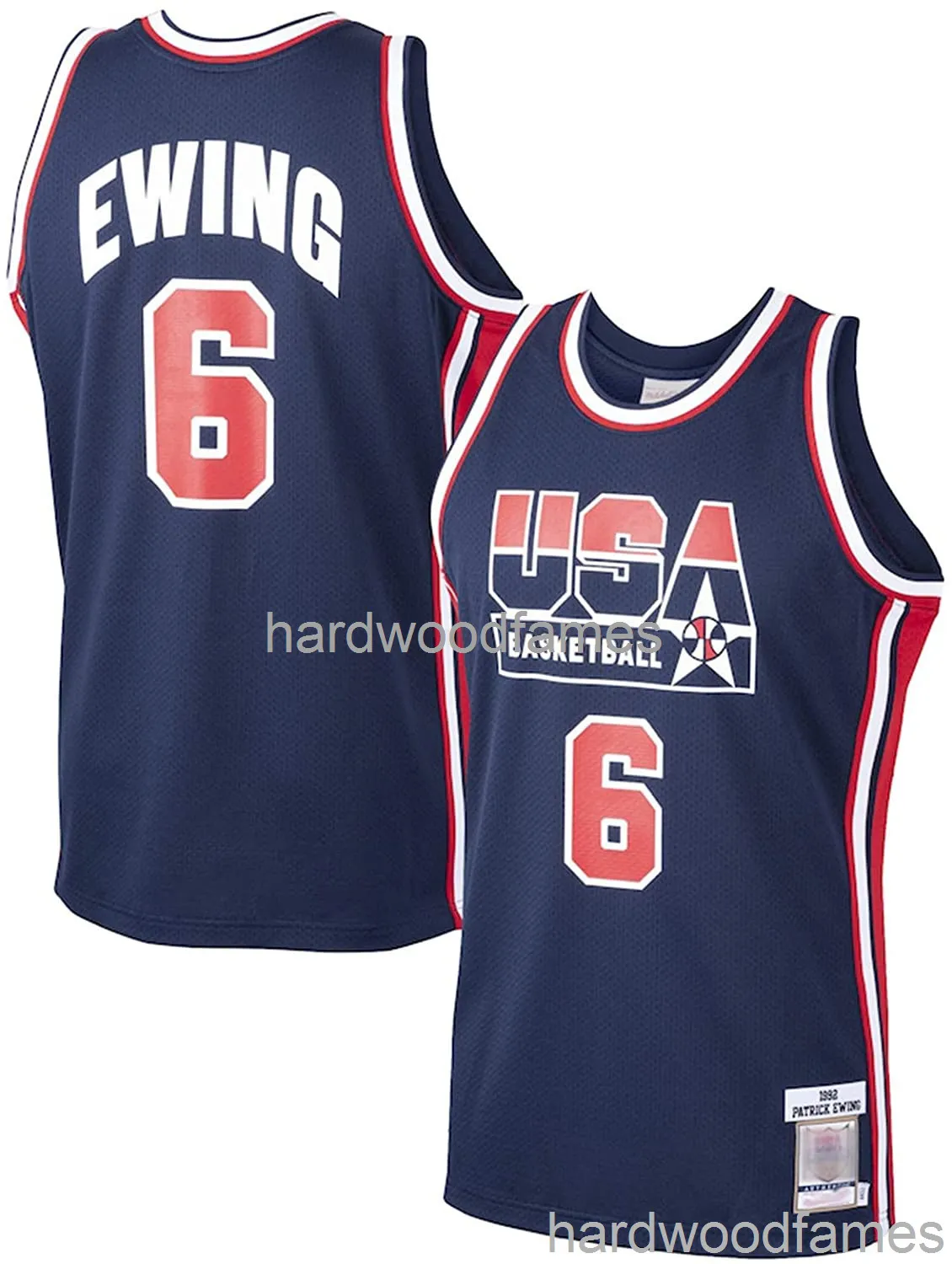 Patrick Ewing Dream Team Shooting Shirt Stitched Basketball Jersey