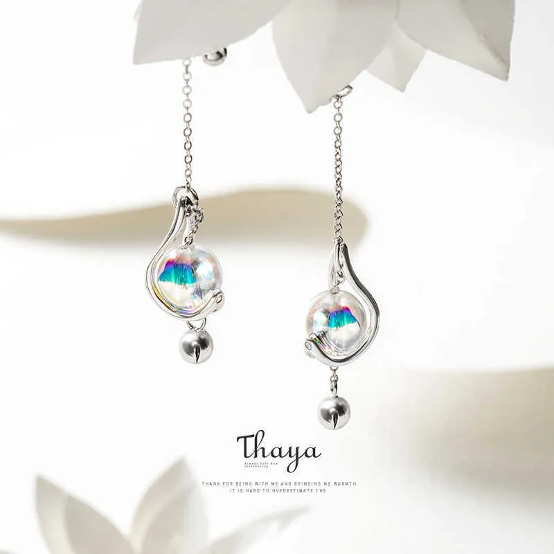 Thaya Japanese Style Earrings 925 Silver Rainbow Bubble Earrings For Girls Special Fine Jewelry CX200610