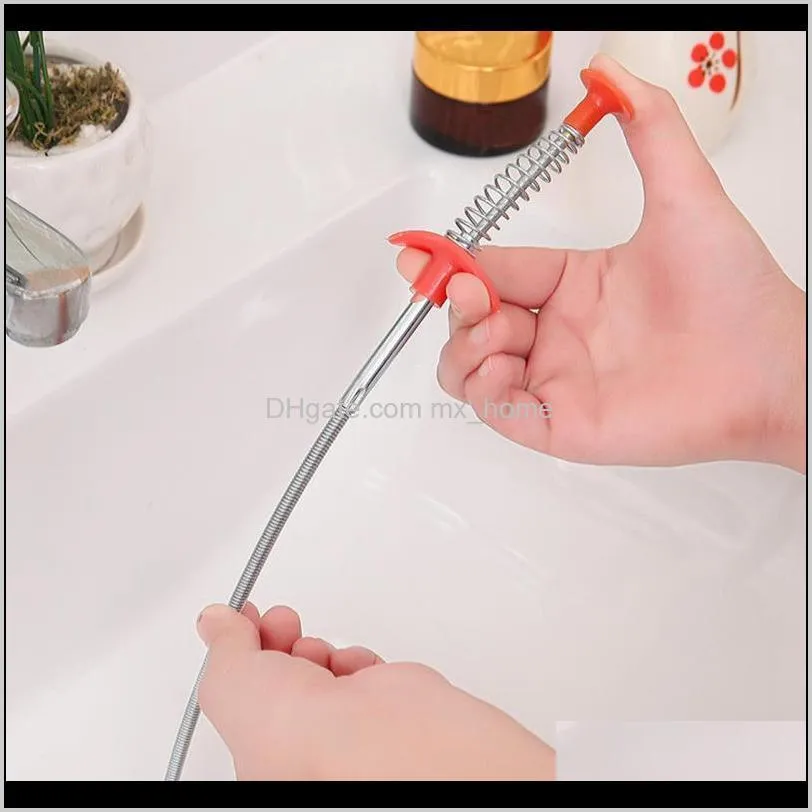 drain snake cleaner sticks clog remover cleaning tools spring pipe dredging h99f other bath & toilet supplies
