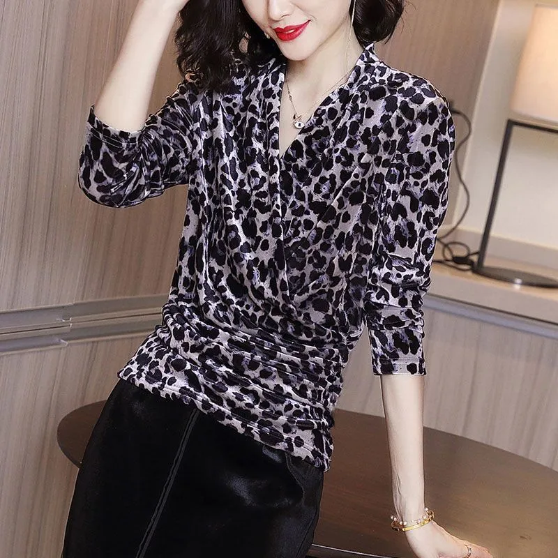 Camicette leopardate best sale