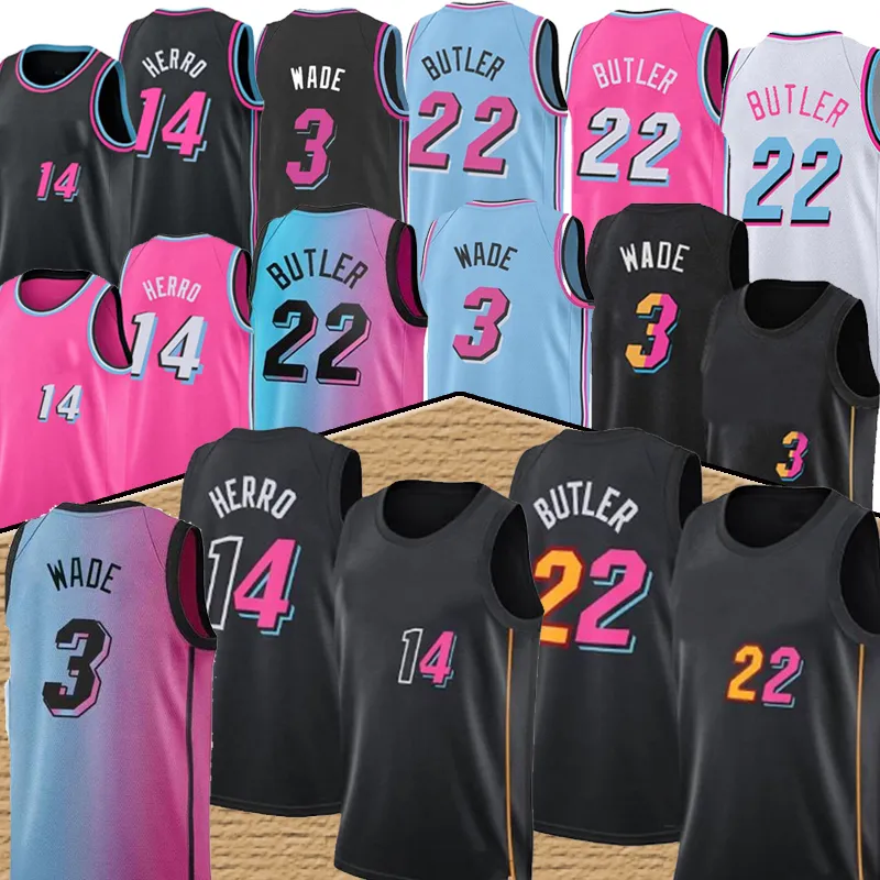 Tyler 14 Herro 13 Adebayo Jimmy 22 Butler Men Basketball Jersey Dwyane 3 Wade men basketball jerseys new 2021 Camiseta de baloncesto