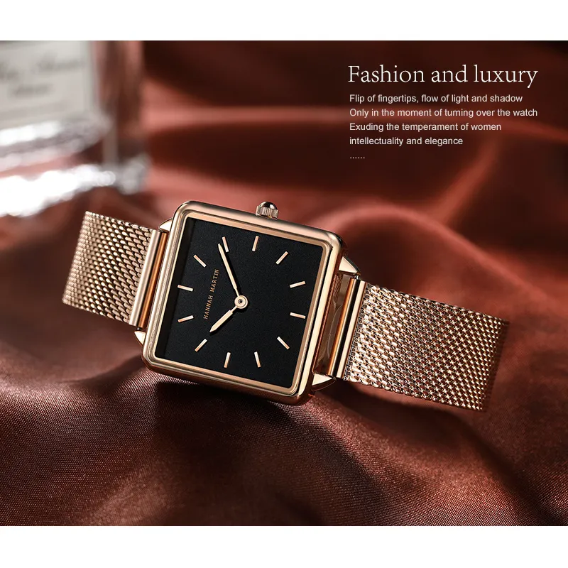 NEW Watch Women Fashion Brand Stainless Steel Mesh Belt Watches