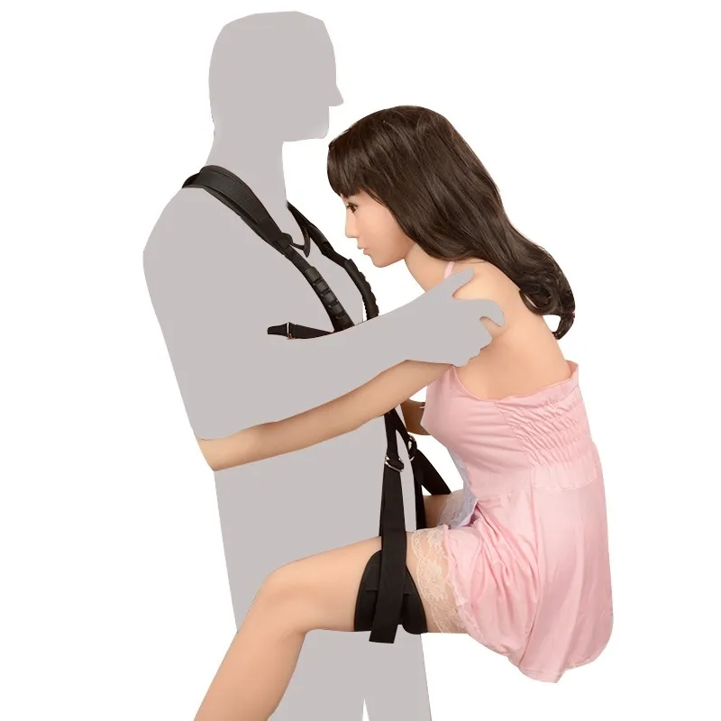 BDSM 섹스 본디지 억제 시스템 에로틱 나일론 커플 스윙 벨트 구속 세트, 성인 게임 섹스 토이 남자 여성 및 커플 y201118