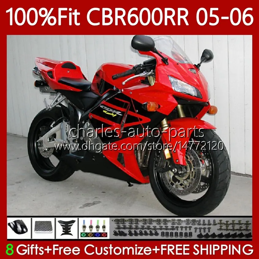 Honda CBR600F5 CBR 600 RR F5 CC 2005 2006 Body 72NO.185 CBR 600F5 600CC 600RR 05-06 CBR-600 CBR600 RR CBR600RR 05 06 사출 금형 차체 공장 레드