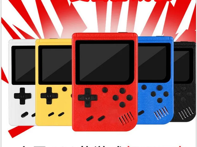 Portable Handheld Video Game Console Retro 8 bit Mini gracze 400 Gry 3 w 1 Pocket AV Gameboy Color LCD DHL