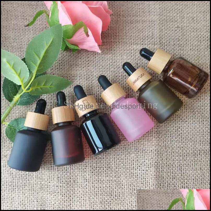 Storage Bottles & Jars 15/30ml Empty Sample Dropper Oblique Shoulder Glass Essential Oil Liquid Pipette Perfume Container