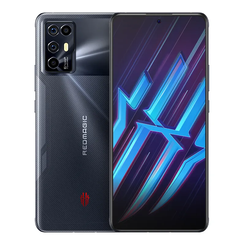 Cellulare originale Nubia Red Magic 6R 5G Gaming 8GB RAM 128GB ROM Snapdragon 888 Octa Core 64.0MP Android 6.67 pollici AMOLED Schermo intero Fingerprint ID Smart Phone