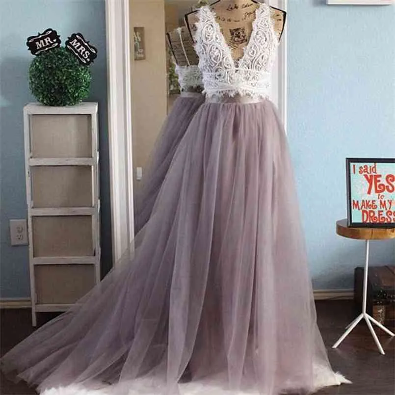 Real Po Long Tulle Tutu Skirt Kvinnor Golvlängd Sweep Train Maxi S Bridesmaid Prom Party Faldas Mujer MODA 210708