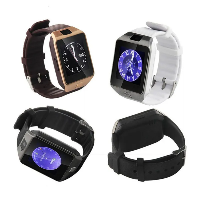 DZ09 Smart Wristbands SmartWatch Sim Интеллектуальные спортивные часы для Android Cellphones Relógio Inteligente с высококачественными батареями