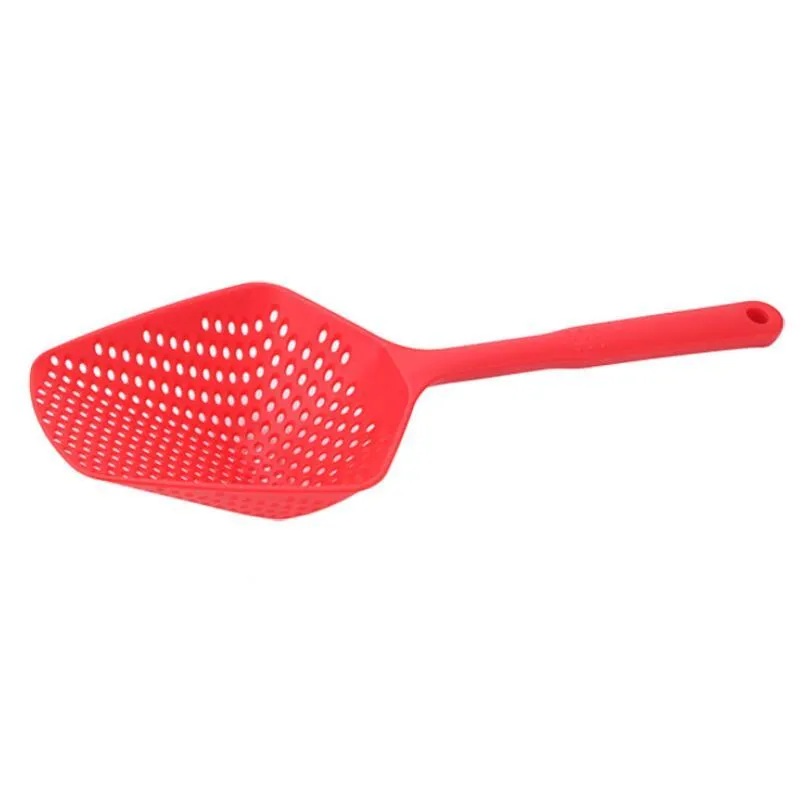 Cooking Utensils Plastic Shovels Vegetable Strainer Scoop Nylon Spoon Large Colander Soup Filter Pasta Heat Resistant RH3874