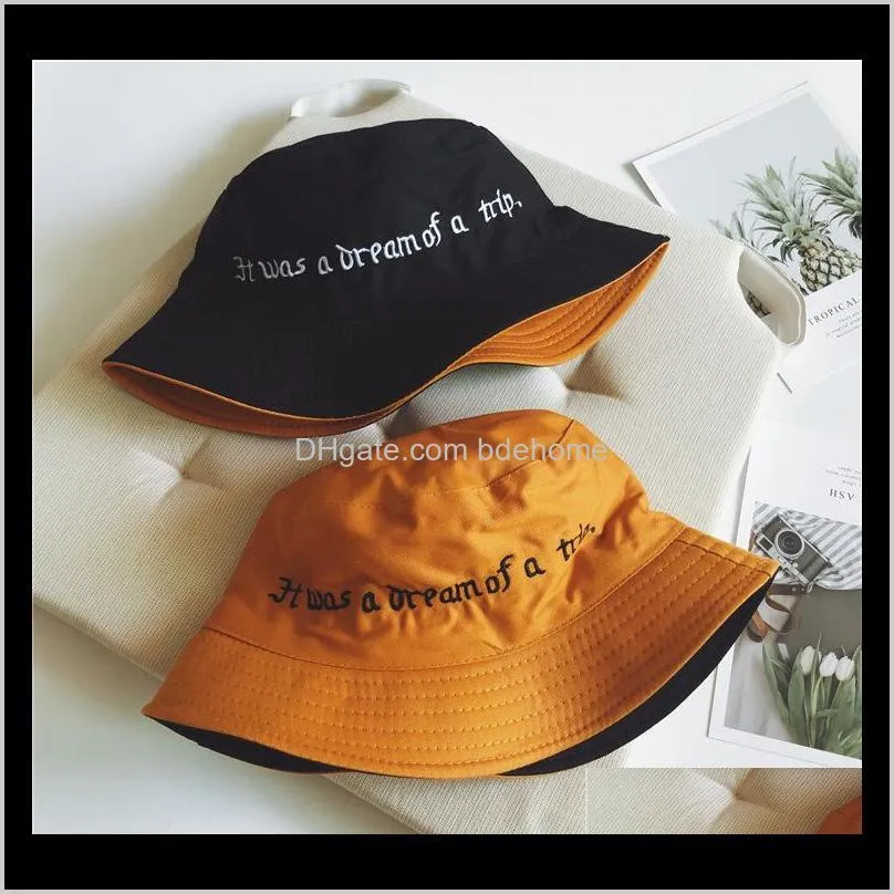 wholesale newest black bucket hat for women men embroidery embroidery fishermen hat fashion bucket caps hats fashion cheapu
