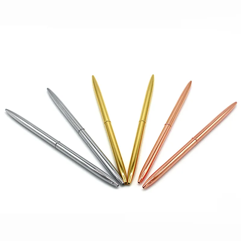 0,7 мм металлические роскошные золотые сивлеры шариковые ручки для написания школьных офисных деловых поставок