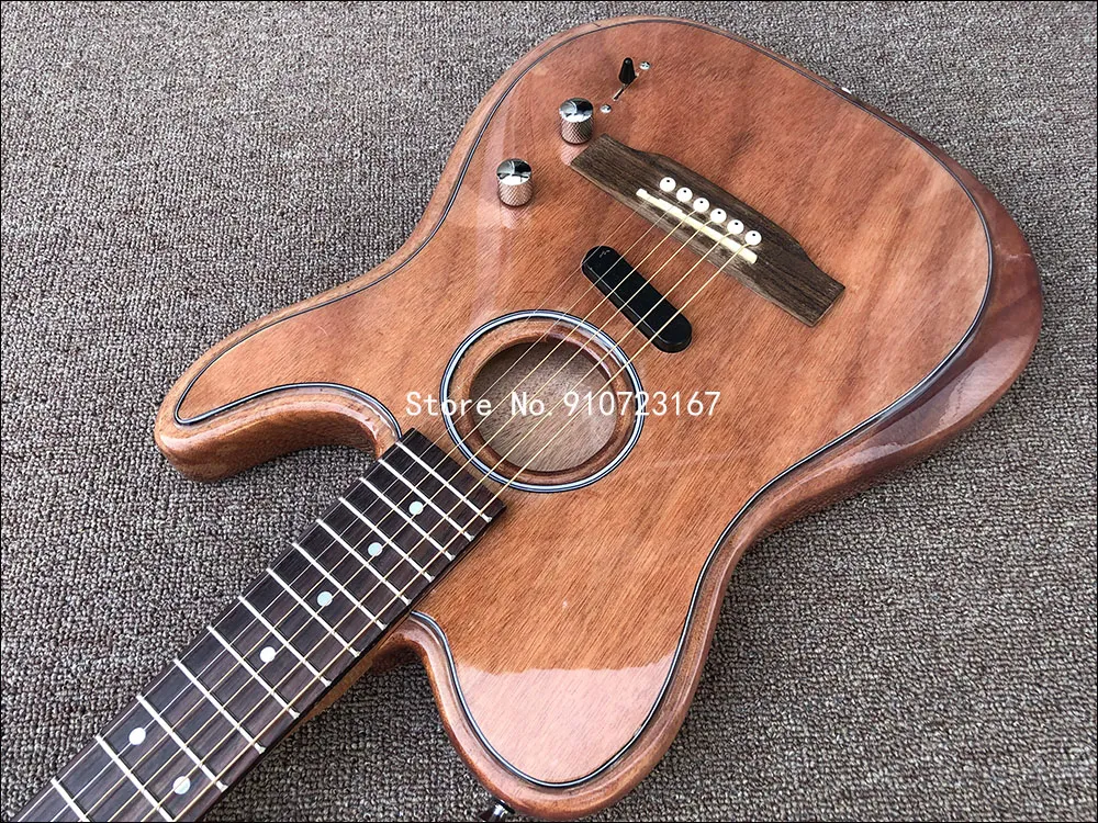カスタムショップAcoustasナチュラルエレクトリックギターポリエステル