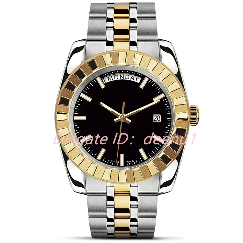 Limitowana edycja Deenu1-Men Automatyczne zegarek mechaniczny 41 mm 904L Wszystkie pasek ze stali nierdzewnej Wodoodporny świecy sapphire FAS192V
