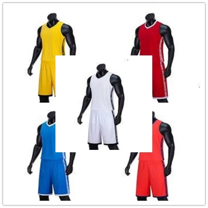 Sublimatie Plain Lege Mesh Custom Nieuwste Design Basketball T-shirt Shorts Jersey Uniform Draag met voor het afdrukken van mannen 42