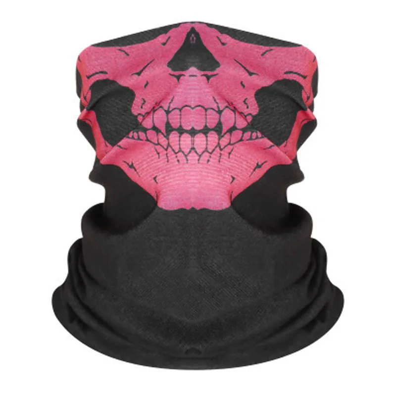 Cycling Masks Outdoor Skull Seamless Balaclava Magic Scarf Men Women Sun Protection Bandana Neck Gaiters Riding Camping Scarf wk156