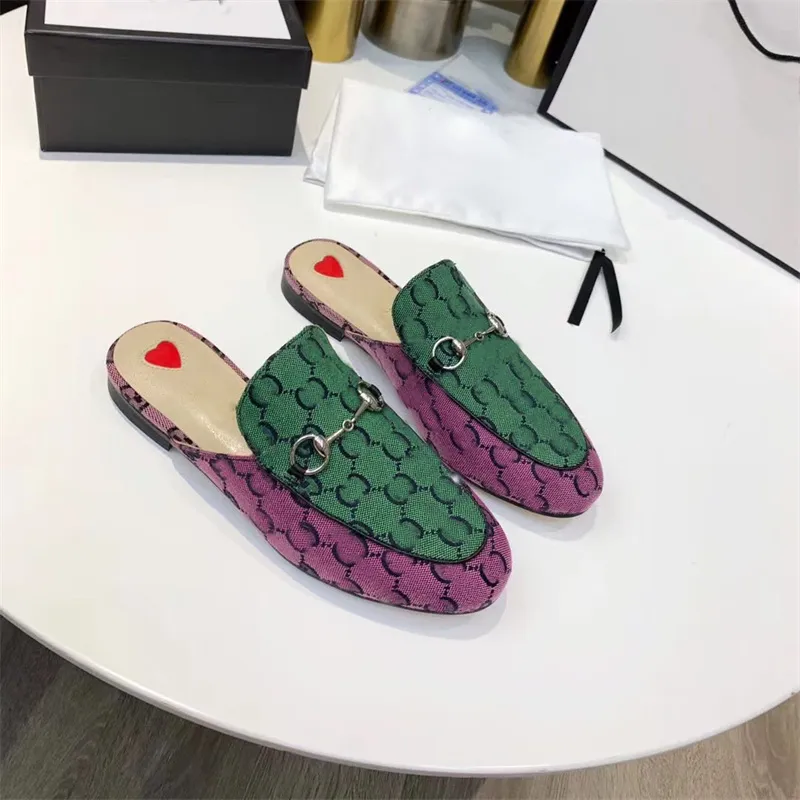 Designer Top Quality sandals Men Women Wild Comfortable Princetown Lace Velvet Loafers Ladies Casual Mules Metal Buckle Bees Snake Pattern With Box