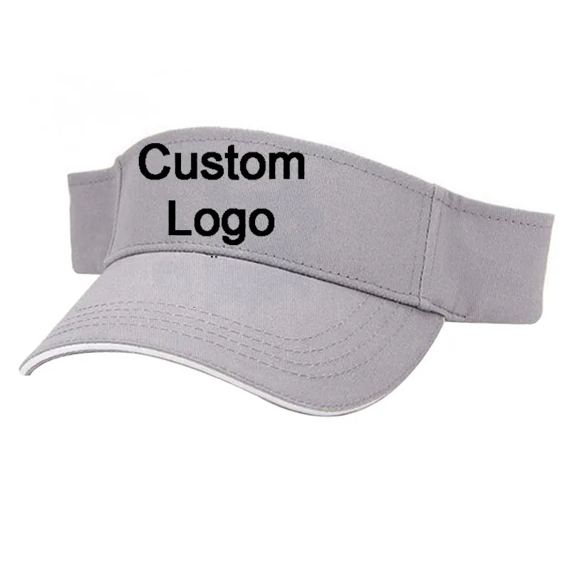 OEM Service Custom-Made Hat Golf Tennis Sun No Crown Beach Volleyball Utomhus Resenär Besizeable Baseball Custom Sport Cap