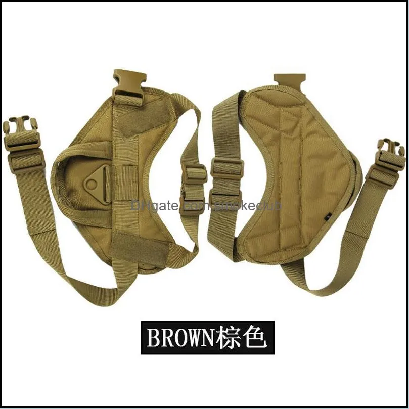 Hunting Jackets Nylon Waterproof Service Dog Vest Harness Training Hiking Outdoor Sports Gear Military Tactical