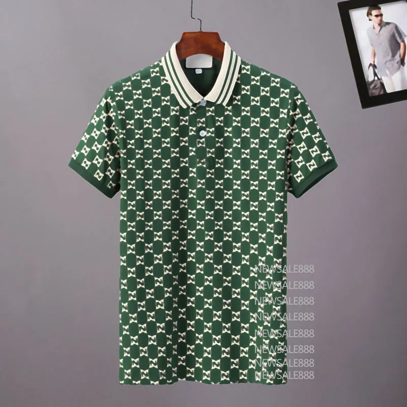 Mens Stylist Polo Shirts Luxury Italy Men Clothes Short Sleeve Fashion Casual Men`s Summer T Shirt Many colors are available Size M-3XL