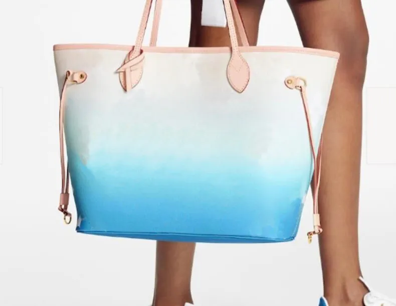 Designers bolsa saco feminino women totes gradiente de couro de qualidade 2021 recém -chegados de 32 cm bolsas de ombro bolsas de verão moda