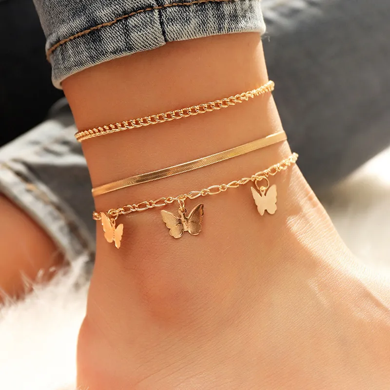 Wholesale butterfly deals anklets