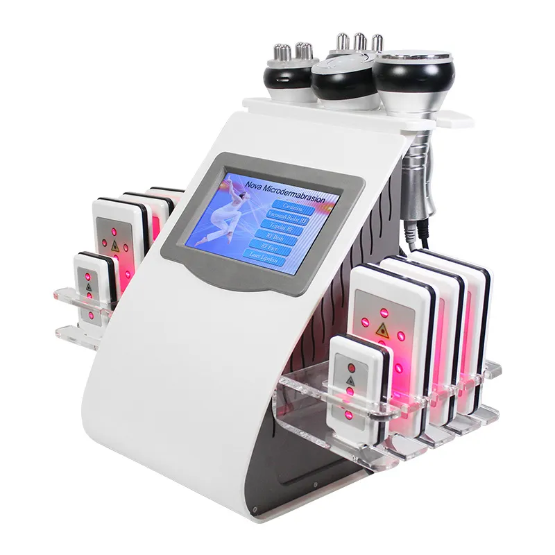 6 In 1 fat loss ultrasonic RF body sculpting lipo laser Skin Liftting shaping Device 40K cavitation vacuum slimming machine Beauty Equipment