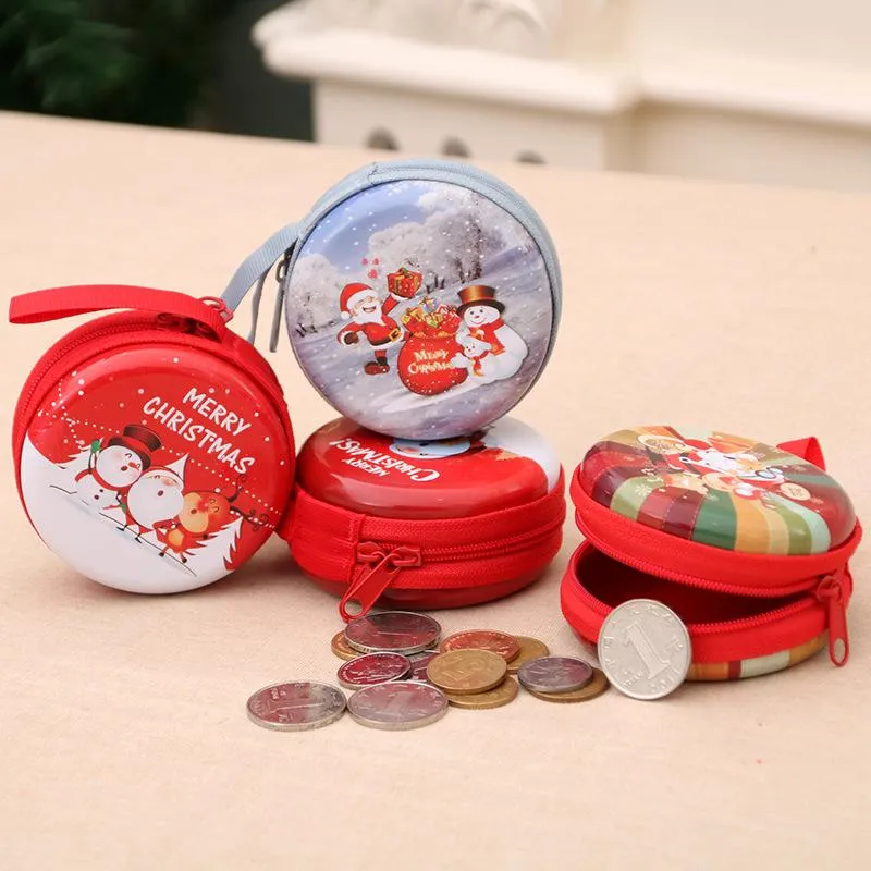 Torby do przechowywania 1 PC Christmas Prezent Kobiety Monety Portfele Małe Kieszonkowe Urocze Patent Mini Lady Słuchawki Kolekcja Narzędzia