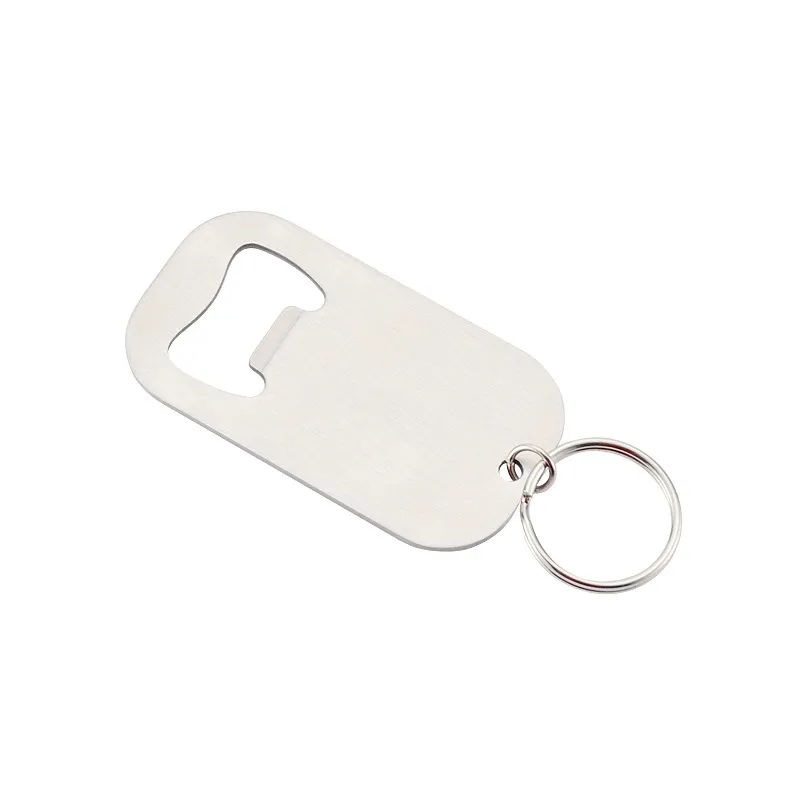 Stainless Steel Mini Bottle Opener Keychain Tools Outdoor Camping Equipment Pocket Lightweight Tools DH8879