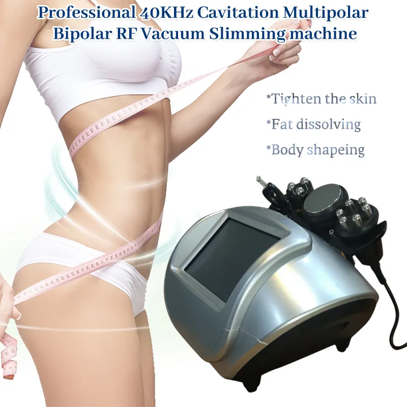 전문 지방 줄이기 5MHz RF 무선 주파수 40KHz 초음파 Cavitation 바디 슬리밍 기계