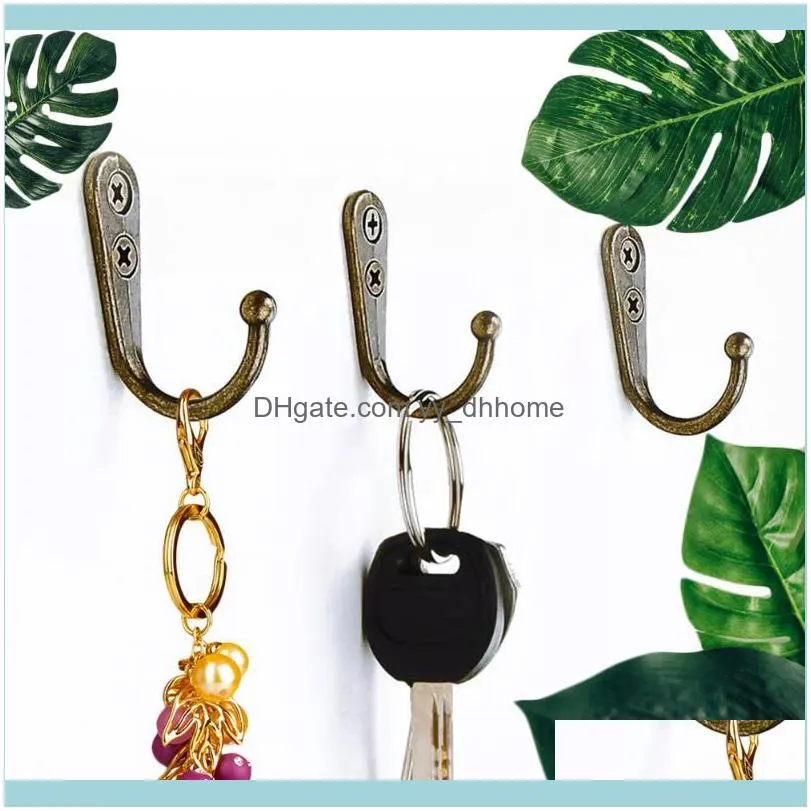 10PCS Cloth Hook Hangers Vintage Bronze Wall Hook Rustic Key Coat Bag Hat Hanger Rustic Robe Hooks Wall Hanging Hooks Coat Rack1