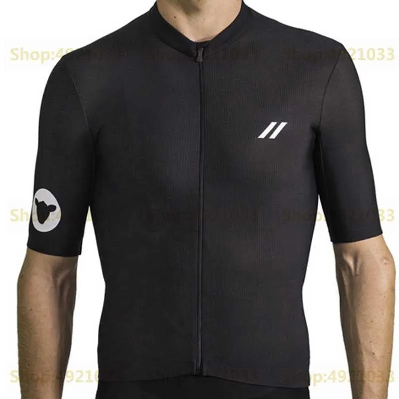 Jersey de cyclisme de mouton noir 2021 Équipe Bike Jersey manches courtes Camisa de bicicleta Vêtements de cyclisme respirant d'été H1020
